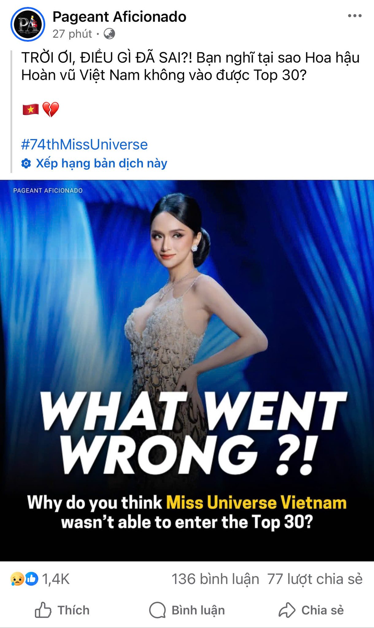 Hương Giang xin lỗi, dàn sao Việt an ủi, fan quốc tế bất mãn vì kết quả tại Miss Universe!- Ảnh 10.