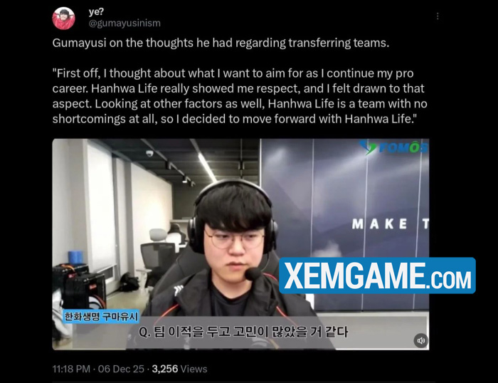 594860055_1218215880366863_7757616106360603390_n LMHT: Gumayusi chia sẽ về việc chuyển team “HLE thật sự tôn trọng tôi” 594860055 1218215880366863 7757616106360603390 n