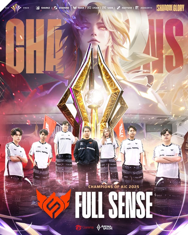 AIC 2025: Full Sensei Chinh Thuc Len Ngoi Vo Dich Quoc Te Lan Dau Tien 2 AIC 2025: Full Sensei Chính Thức Lên Ngôi Vô Địch Quốc Tế Lần Đầu Tiên 2