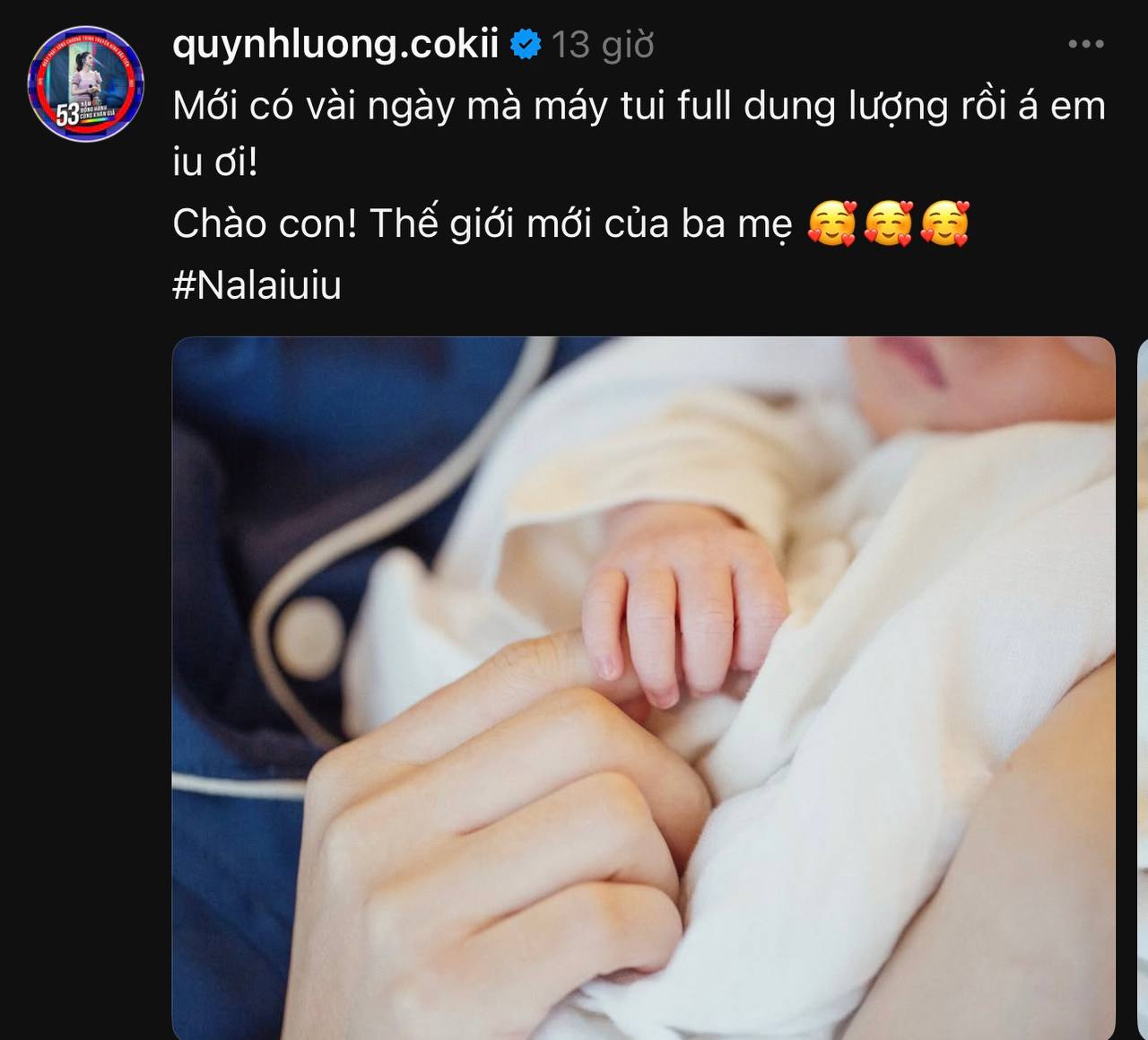 Quỳnh Lương và chồng gia nhập hội nghiện con, mắc 1 tình trạng mà bố mẹ bỉm nào cũng gặp phải- Ảnh 1. Quỳnh Lương và chồng gia nhập hội nghiện con, mắc 1 tình trạng mà bố mẹ bỉm nào cũng gặp phải- Ảnh 1.