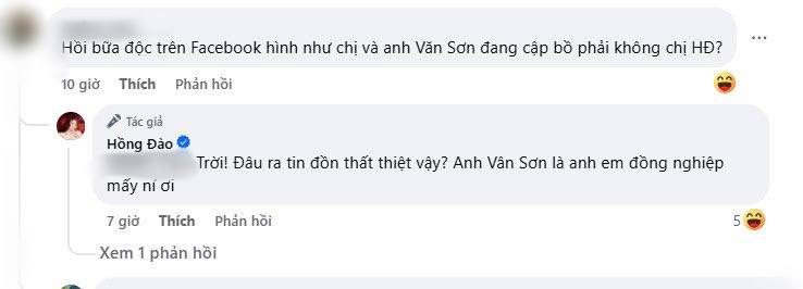 Hồng Đào phản hồi tin cặp kè 1 sao nam sau khi Quang Minh có vợ trẻ- Ảnh 2. Hồng Đào phản hồi tin cặp kè 1 sao nam sau khi Quang Minh có vợ trẻ- Ảnh 2.