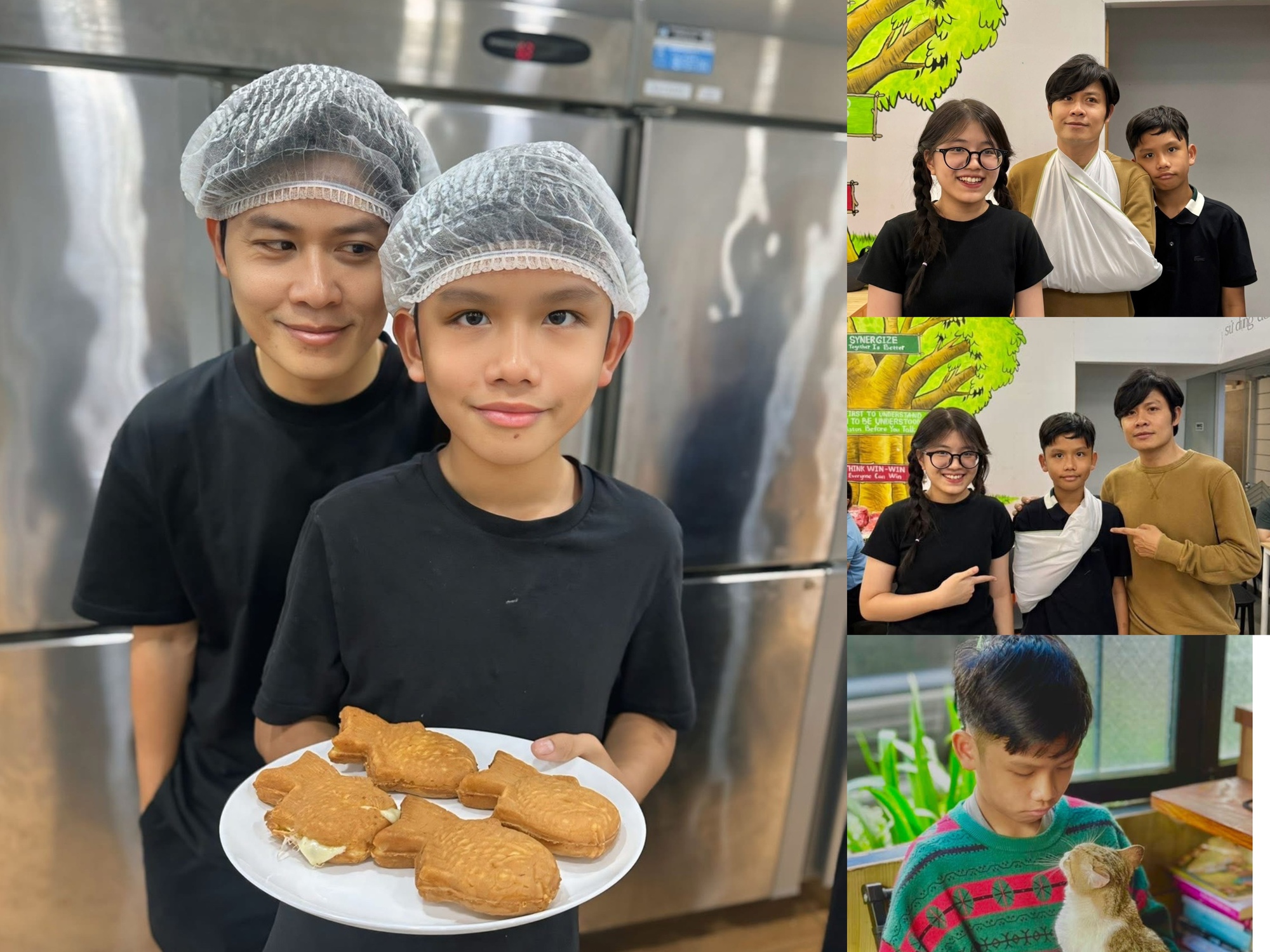 Chẳng mấy khi hot dad Nguyễn Văn Chung thể hiện cảm với con trai đến cỡ này, mà sao biểu cảm của bé Pu lại có vẻ Chẳng mấy khi hot dad Nguyễn Văn Chung thể hiện cảm với con trai đến cỡ này, mà sao biểu cảm của bé Pu lại có vẻ