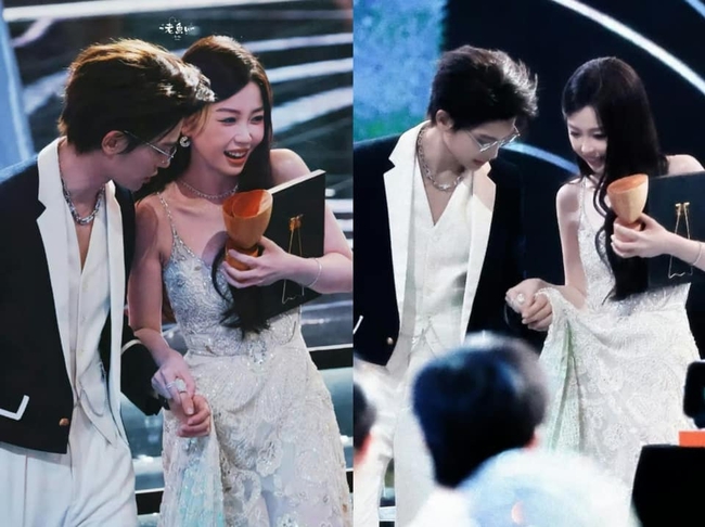 Khoảnh khắc lãng mạn nhất Tinh Quang Đại Thưởng 2025 viral khắp MXH, netizen hú hét: Yêu đi chờ chi- Ảnh 1. Khoảnh khắc lãng mạn nhất Tinh Quang Đại Thưởng 2025 viral khắp MXH, netizen hú hét: Yêu đi chờ chi- Ảnh 1.