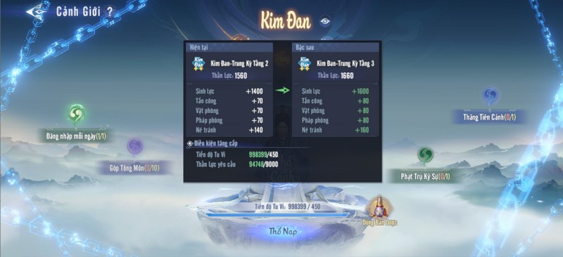 Cảnh Giới trong Phong Thần VNG: Mẹo tăng Tu Vi và Độ Kiếp thành công 100% 8dshsu2