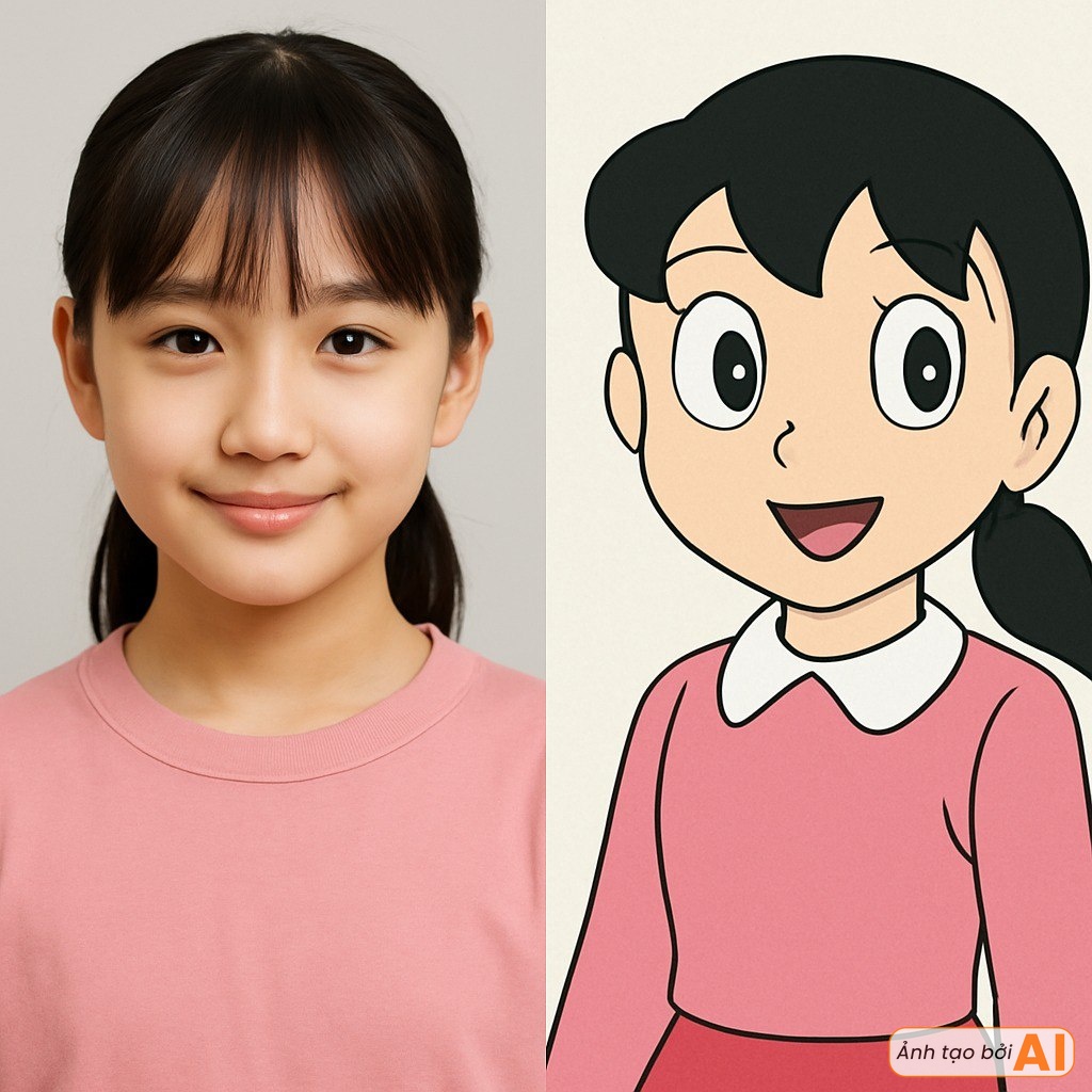 Dàn nhân vật hoạt hình Doraemon hóa người thật: Shizuka đẹp hơn bản gốc, 1 cái tên như xé truyện bước ra- Ảnh 2.