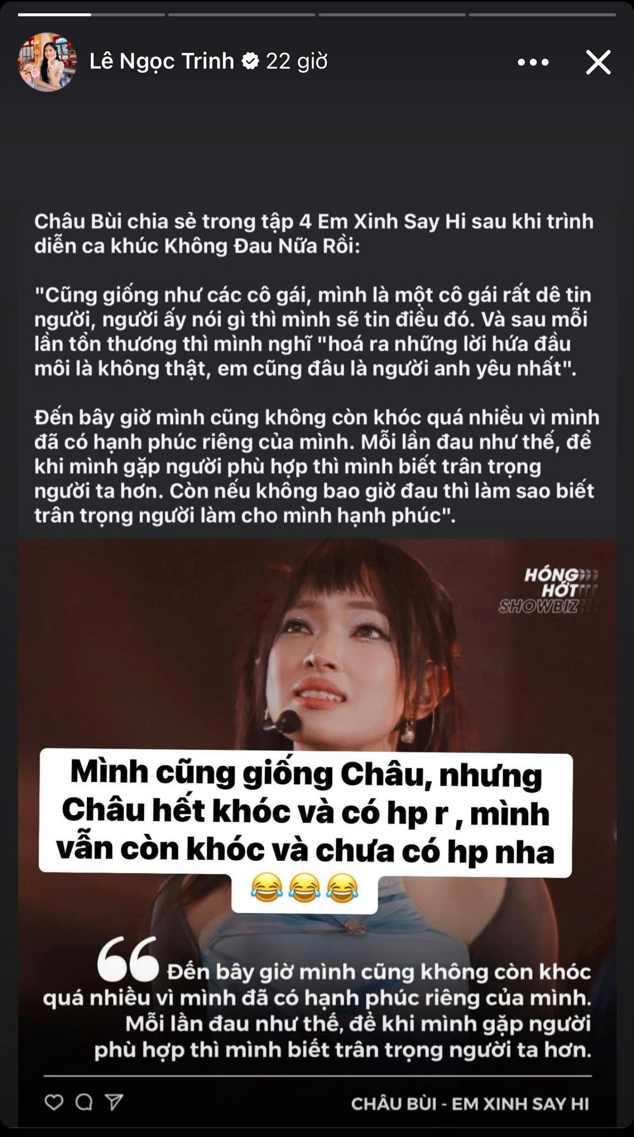 Ngọc Trinh khóc vì nhớ người yêu cũ- Ảnh 2.