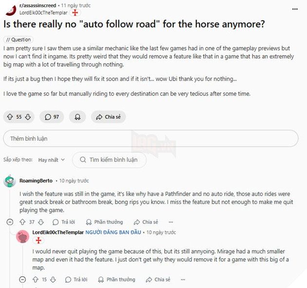 Game Thu Assassin's Creed Shadows Tranh Luan Ve Su Thieu Hut Mot So Tinh Nang 3 Game Thủ Assassin's Creed Shadows Tranh Luận Về Sự Thiếu Hụt Một Số Tính Năng 3