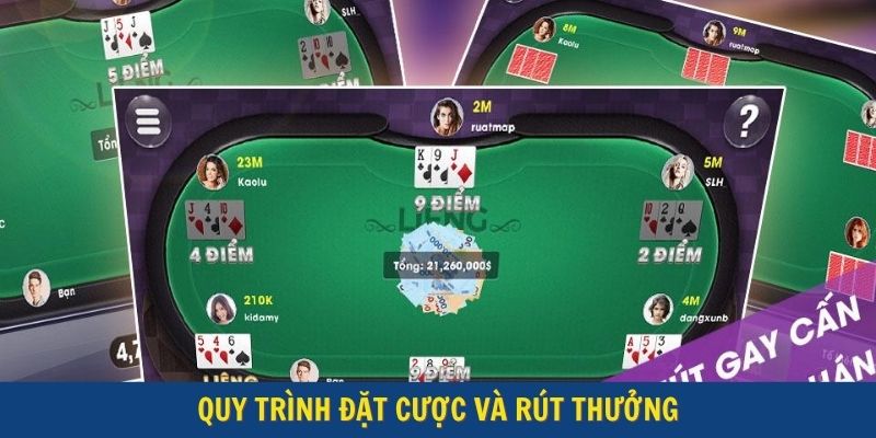Quy trình đặt cược và rút thưởng