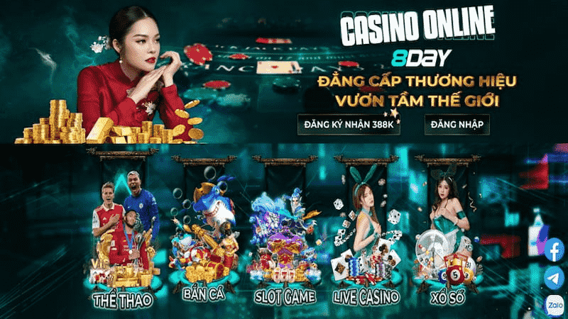 Khám phá các game nổi bật tại Casino 8DAY – Đầy đủ, đa dạng và đỉnh cao