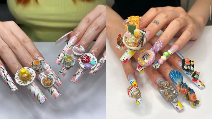 Ngắm những bộ móng tay giá tới 45 triệu đồng, mất đến 14 tiếng để vẽ- Ảnh 2. Ngắm những bộ móng tay giá tới 45 triệu đồng, mất đến 14 tiếng để vẽ- Ảnh 2.