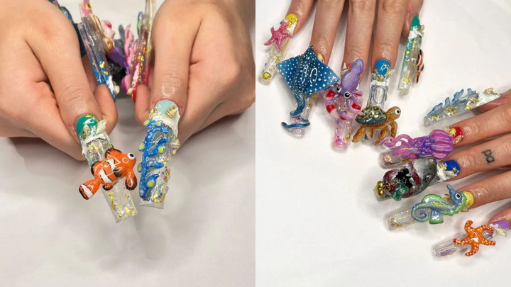 Ngắm những bộ móng tay giá tới 45 triệu đồng, mất đến 14 tiếng để vẽ- Ảnh 3. Ngắm những bộ móng tay giá tới 45 triệu đồng, mất đến 14 tiếng để vẽ- Ảnh 3.