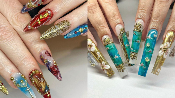 Ngắm những bộ móng tay giá tới 45 triệu đồng, mất đến 14 tiếng để vẽ- Ảnh 5. Ngắm những bộ móng tay giá tới 45 triệu đồng, mất đến 14 tiếng để vẽ- Ảnh 5.