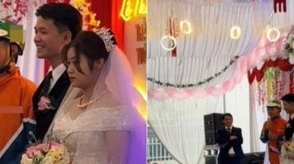 Giữa đám cưới ở Hà Nội, shipper mang đến đơn hàng khiến cả hôn trường bật cười adt1736844198 giua dam cuoi o ha noi shipper mang anh cat 3 2 auto cropjpg
