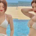 “Hot girl ảnh thẻ” khoe dáng nuột trong bikini nhỏ xíu bên hồ bơi adt1739418602 thumb nibv anh cat 3 2 auto croppng