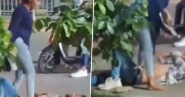 Bắt quả tang chồng ngoại tình, vợ đánh chồng tới tấp giữa phố adt1748006791 danh chong3 2410 0 0 410 784 crop 59 anh cat 3 2 auto cropjpg 1