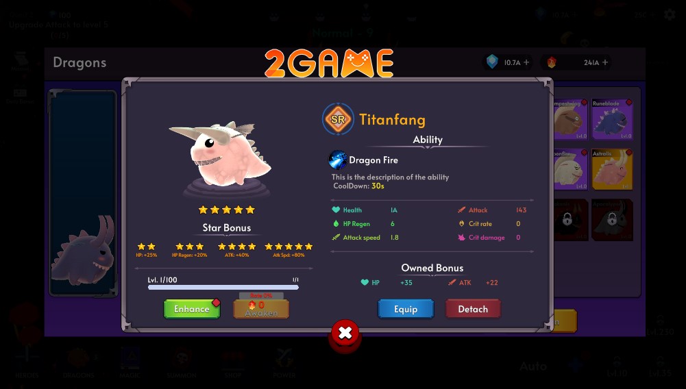 AFK Dragon Warrior: Idle Quest – Game nhàn rỗi với chủ đề rồng siêu đáng yêu afk dragon warrior idle quest 4