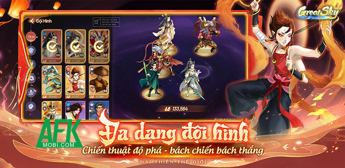 Great Sky: Đại Thiên Thế Giới game đấu tướng lấy chủ đề đa vũ trụ cập bến Việt Nam 1