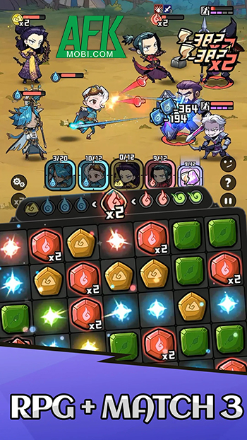 Match Battle: Heroes Rise game chiến thuật kết hợp yếu tố match-3 vào chiến đấu 1 Match Battle: Heroes Rise game chiến thuật kết hợp yếu tố match-3 vào chiến đấu 1