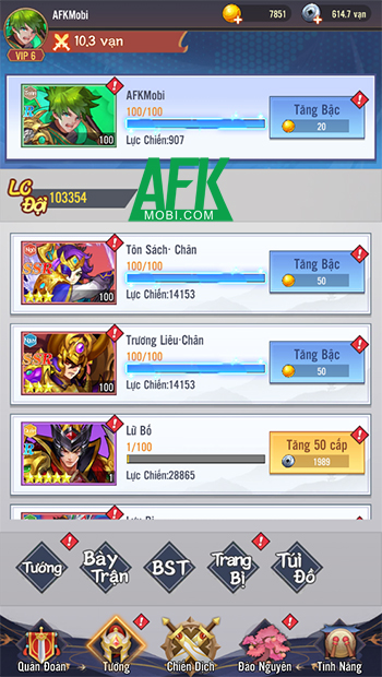 3Q Nghịch Chuyển Thời Không game idle thẻ tướng chủ đề Tam Quốc sắp ra tại Việt Nam 4