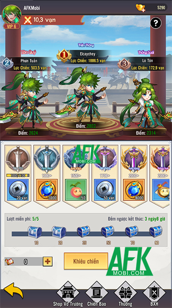 3Q Nghịch Chuyển Thời Không game idle thẻ tướng chủ đề Tam Quốc sắp ra tại Việt Nam 5