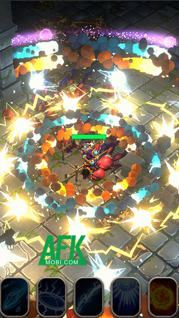 Trang bị các thẻ bài kỹ năng để nhân vật sử dụng chiến đấu trong game Abyss Trials 3