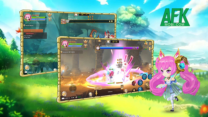 Rainbow Adventure Story game MMORPG 2.5D mang phong cách đồ họa cuộn cảnh cổ điển 1