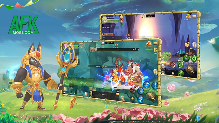 Rainbow Adventure Story game MMORPG 2.5D mang phong cách đồ họa cuộn cảnh cổ điển 2