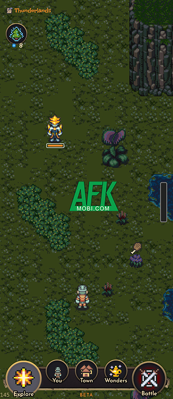 Phát triển thị trấn của mình qua các thời đại mới trong game Aidletown: Turnbased Idle RPG 2