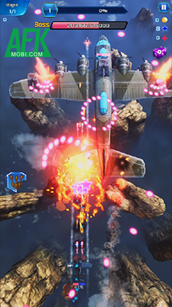 Airforce Invader game hành động bắn ruồi sở hữu nền đồ họa đẹp mắt 1