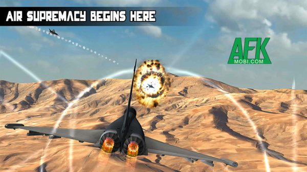 Điều khiển phi cơ tối tân tham gia vào các nhiệm vụ không chiến với Air Strike: War In The Skies afkmobi airstrikewarintheskies 1jpg