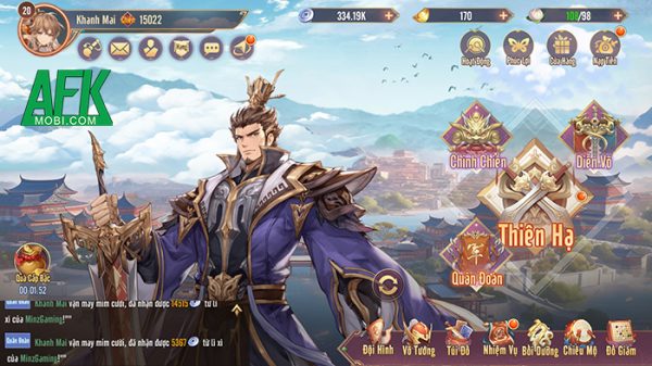 Anh Trai Tam Quốc game đấu tướng chiến thuật cập bến thị trường Việt Nam afkmobi anh trai tam quoc kham pha som 2jpg