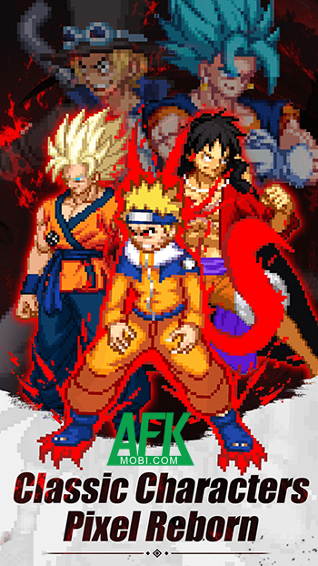 Anime Pixel Storm game idle thẻ tướng lấy chủ đề đa vũ trụ anime với phong cách đồ họa pixel 0