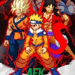 Anime Pixel Storm game idle thẻ tướng lấy chủ đề đa vũ trụ anime với phong cách đồ họa pixel afkmobi animepixelstorm 1jpg