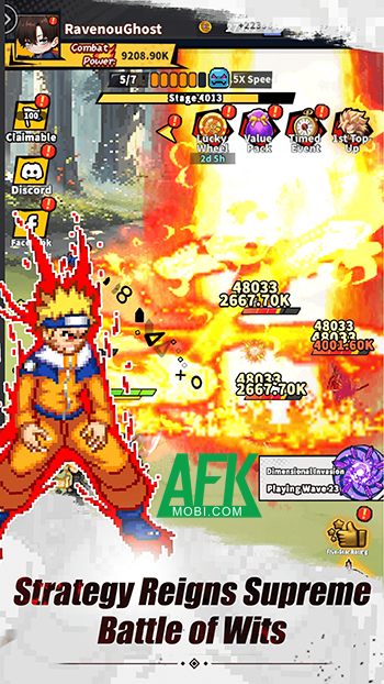 Anime Pixel Storm game idle thẻ tướng lấy chủ đề đa vũ trụ anime với phong cách đồ họa pixel 1