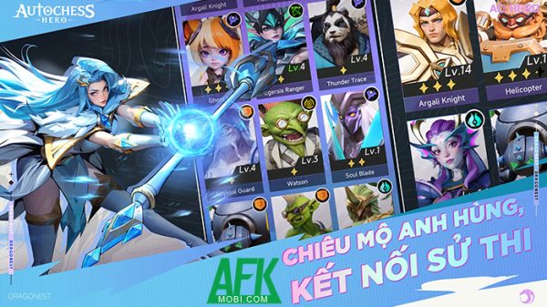 AutoChess Hero game đấu tướng do chính Dragonest Games phát triển dựa trên Auto Chess afkmobi autochesshero 1