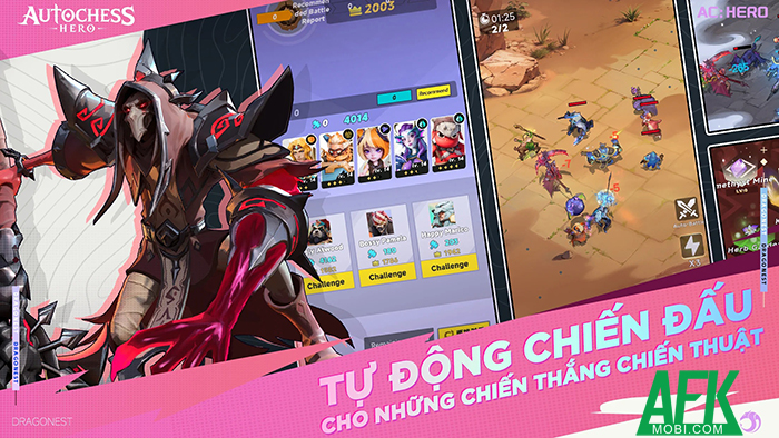 AutoChess Hero game đấu tướng do chính Dragonest Games phát triển dựa trên Auto Chess 2