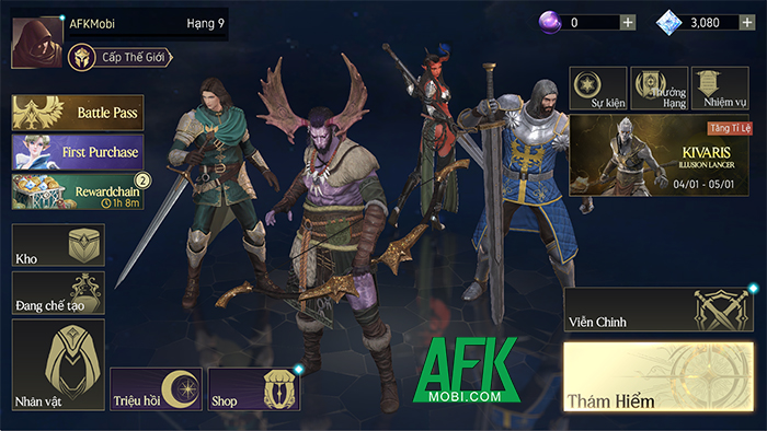 Dẫn dắt đội anh hùng của bạn bắt đầu các cuộc chiến đấu càn quét tại Avalar: Raid of Shadow 0