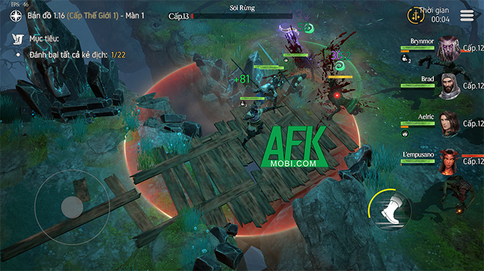 Dẫn dắt đội anh hùng của bạn bắt đầu các cuộc chiến đấu càn quét tại Avalar: Raid of Shadow 1