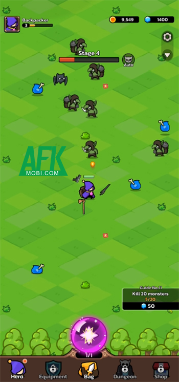 Backpack Survivors: Idle RPG game nhàn rỗi mới lạ với sự kết hợp của yếu tố xếp balo 1