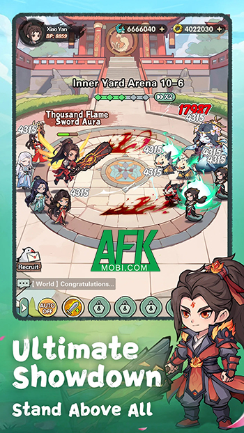 Battle Through the Heavens 2D game nhàn rỗi lấy chủ đề Đấu Phá Thương Khung 1