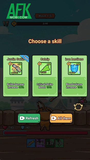 Trang bị nhiều món công cụ khác nhau cho chú mèo của bạn săn chim trong Bird Hunter 3