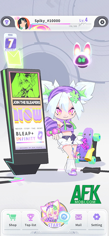 Bước vào game Bleap để lướt ván trượt trên các nhịp điệu nhạc sôi động 0