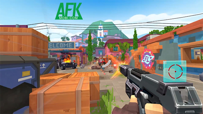 Bloxel Arena game hành động FPS trực tuyến với phong cách đồ họa khối hộp 3D đầy cá tính 3