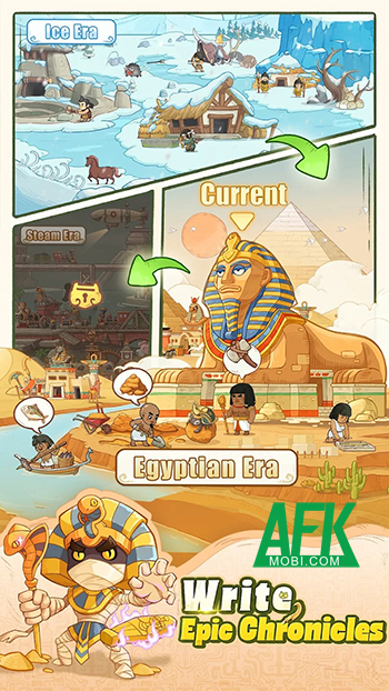 Dẫn dắt bộ lạc của mình phát triển từ thời kì ban sơ trong game Bonk Bonk Tribe 2