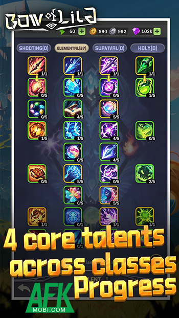 Phiêu lưu chiến đấu qua nhiều khu vực khác nhau khi vào vai một cùng thủ tại game Bow of Lila 2