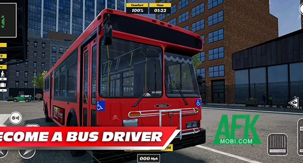 Đảm nhận vai trò là một tài xế xe buýt tại game mô phỏng BUS Simulator PRO Urban Rivals afkmobi bussimulatorprourbanrivals 1jpg