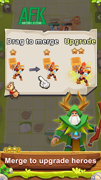 Gầy dựng đội quân ngay trong các chương màn chơi tại game Call Of Heroes - Merge & Clash 3
