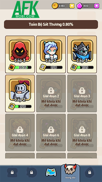 Bảo vệ bức tường của lâu đài trước các đợt kẻ thù trong game Castle Defenders Clash 4