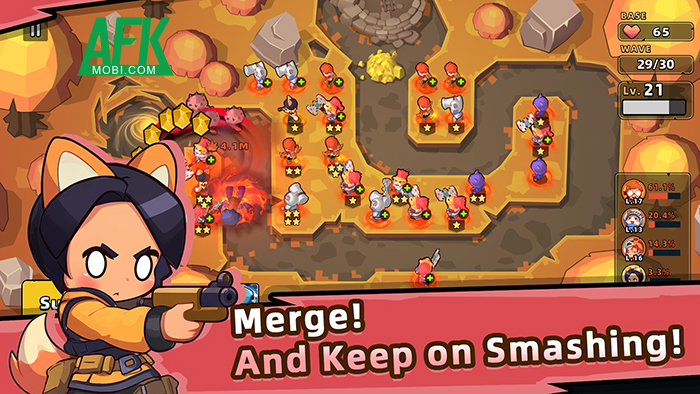 Chỉ huy các lính đánh thuê động vật trong việc phòng thủ tại game Cat Rush: Tower Defense 3