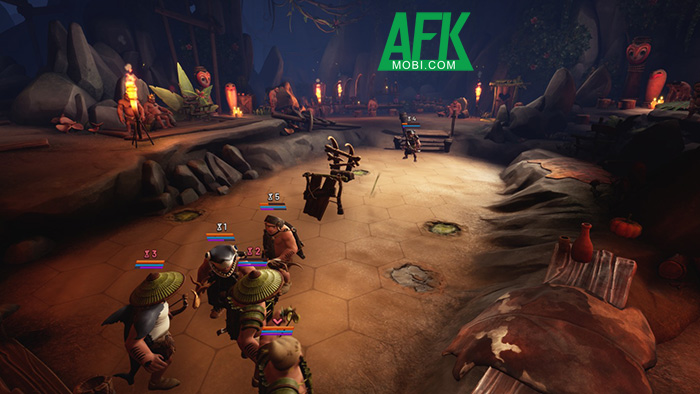 Trực tiếp chỉ huy một tổ đội người tiền sử chiến đấu trong game chiến thuật CaveWorld 2